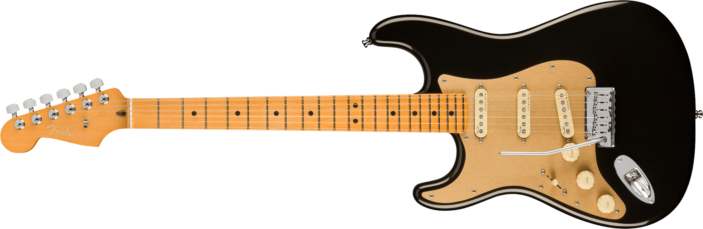 Fender Strat American Ultra Lh Gaucher Usa Mn +etui - Texas Tea - Str shape electric guitar - Main picture