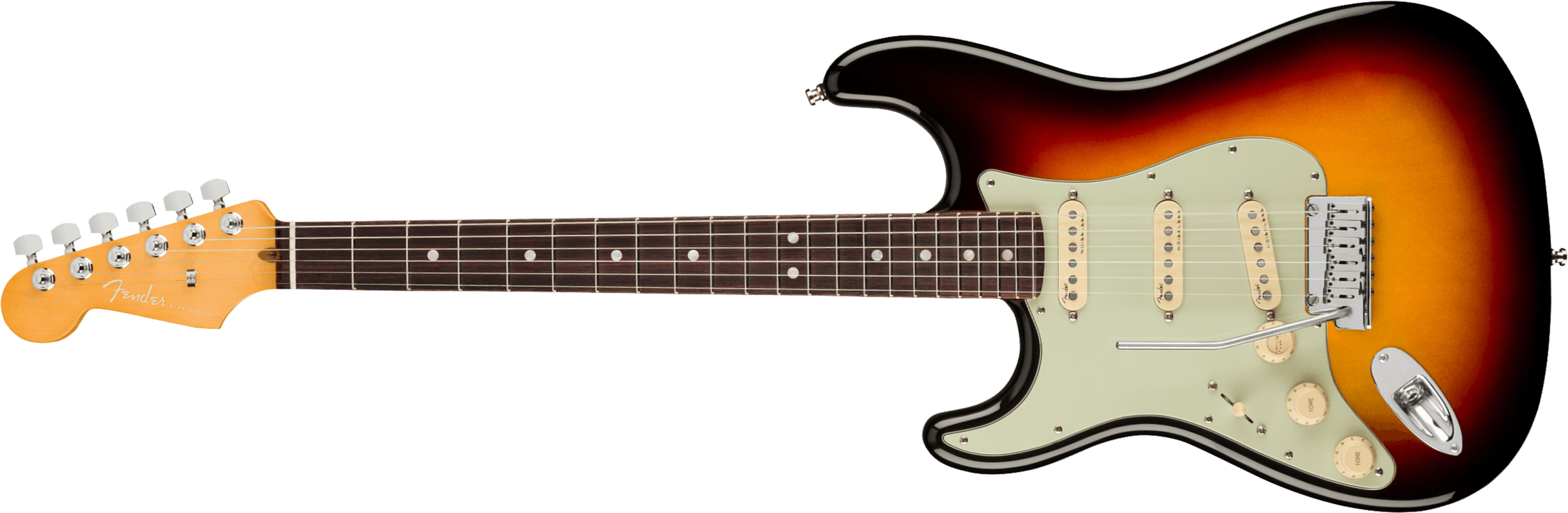 Fender Strat American Ultra Lh Gaucher Usa Rw +etui - Ultraburst - Left-handed electric guitar - Main picture
