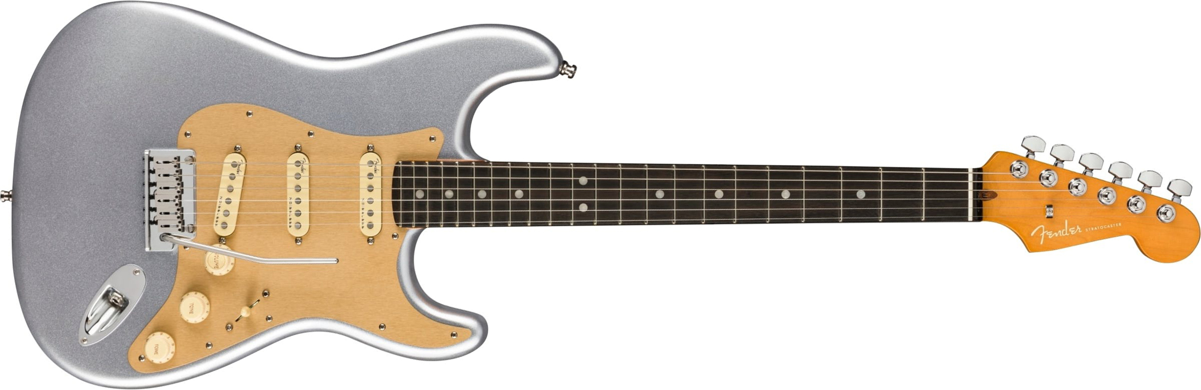 Fender Strat American Ultra Ltd Usa 3s Trem Eb - Quicksilver - Str shape electric guitar - Main picture