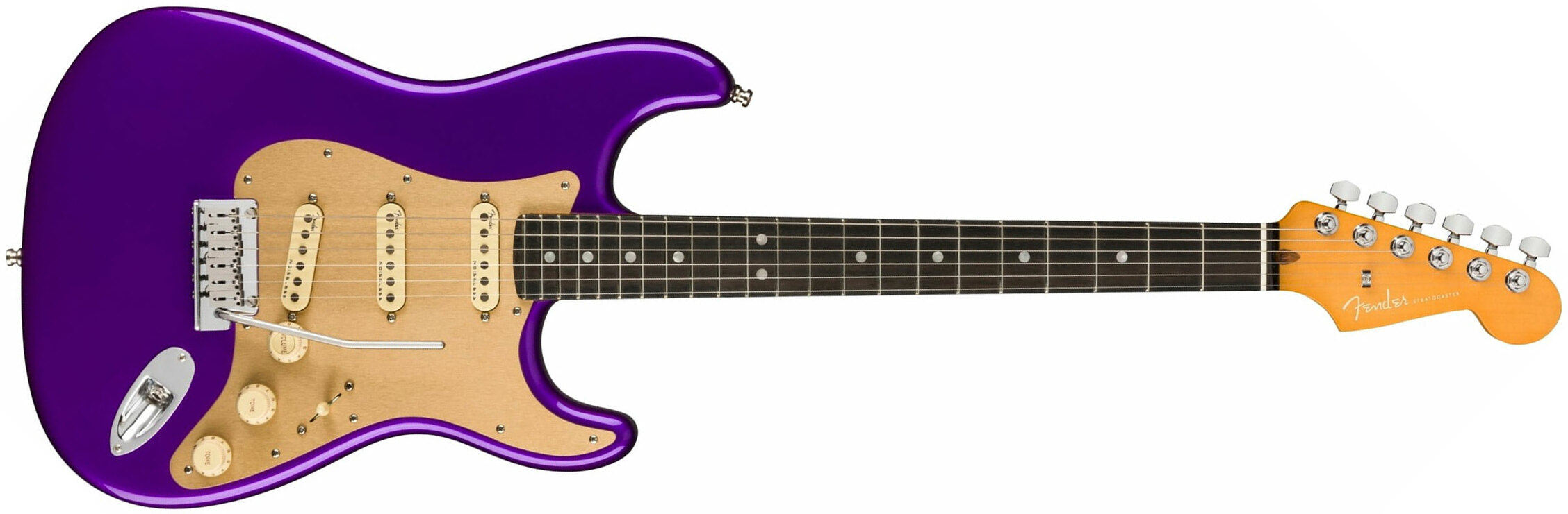 Fender Strat American Ultra Ltd Usa 3s Trem Eb - Plum Metallic - Str shape electric guitar - Main picture