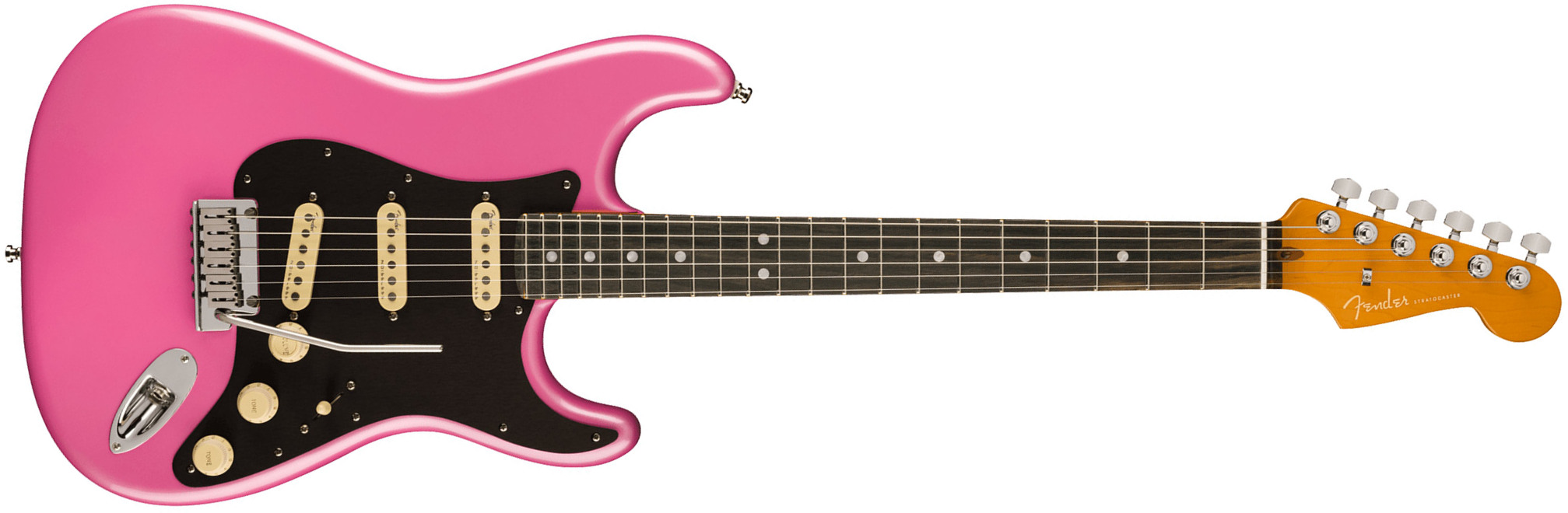 Fender Strat American Ultra Ltd Usa 3s Trem Eb - Bubble Gum Metallic - Str shape electric guitar - Main picture