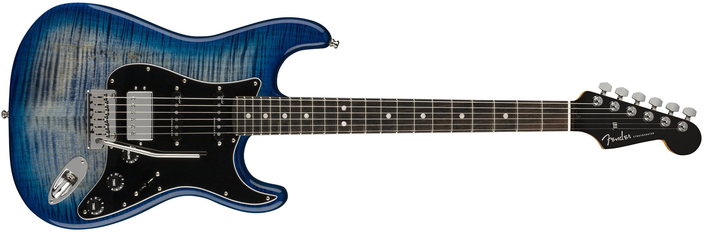 Fender Strat American Ultra Ltd Usa Hss Trem Eb - Denim Burst - Str shape electric guitar - Main picture