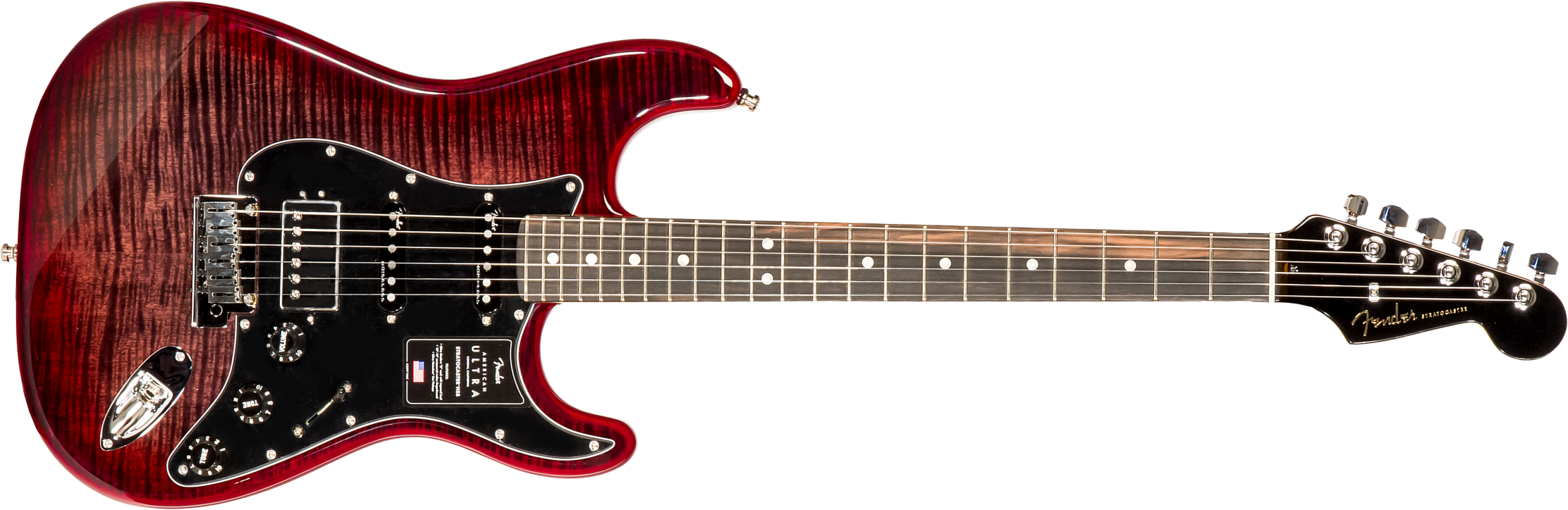 Fender Strat American Ultra Ltd Usa Hss Trem Eb - Umbra - Str shape electric guitar - Main picture