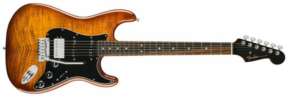 Fender Strat American Ultra Ltd Usa Hss Trem Eb - Tiger's Eye - Str shape electric guitar - Main picture
