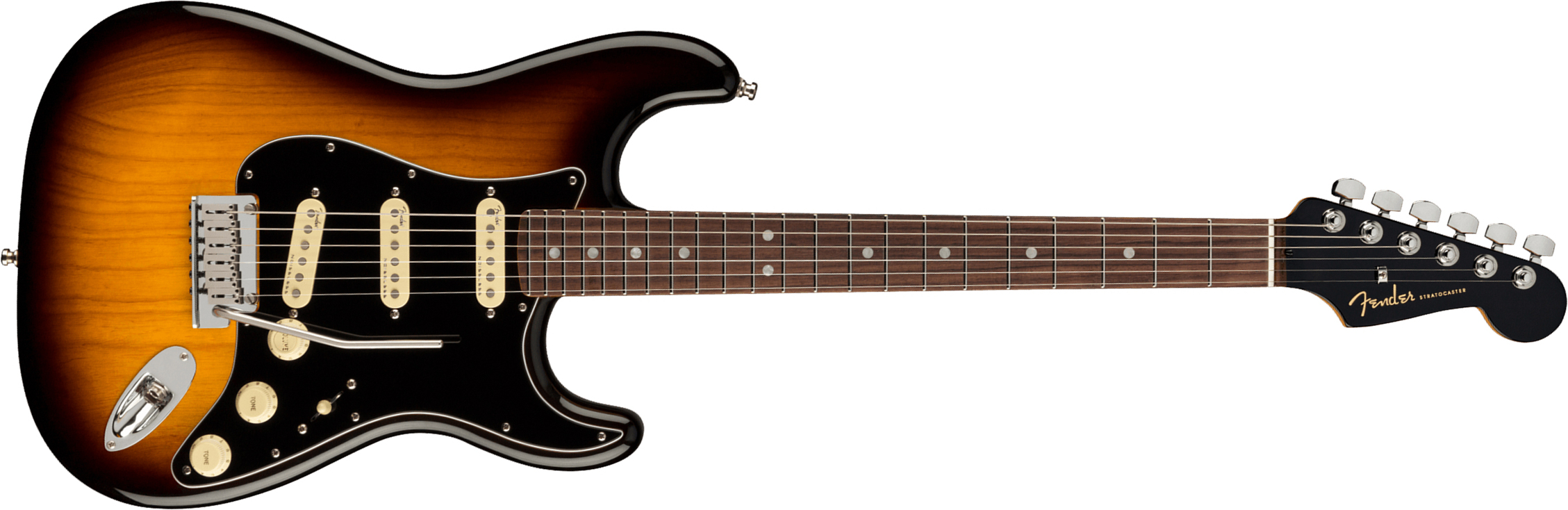 Fender Strat American Ultra Luxe Usa Rw +etui - 2-color Sunburst - Str shape electric guitar - Main picture