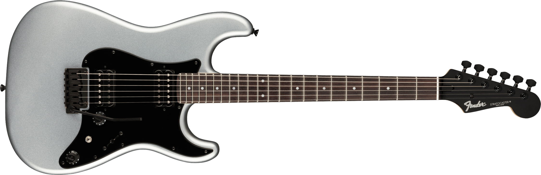 Fender Strat Boxer Hh Jap Trem Rw +housse - Inca Silver - Str shape electric guitar - Main picture