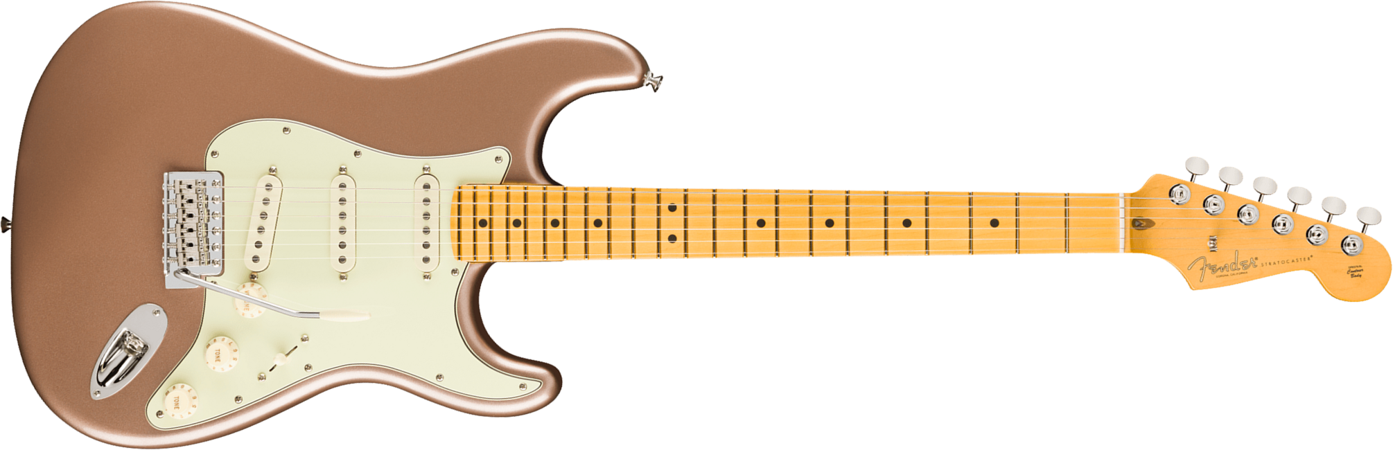 Fender Strat Classic American Pro Usa 3s Trem Mn - Faded Firemist Gold - Str shape electric guitar - Main picture