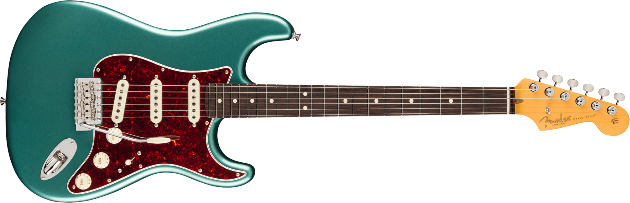 Fender Strat Classic American Pro Usa 3s Trem Rw - Faded Sherwood Green Metallic - Str shape electric guitar - Main picture