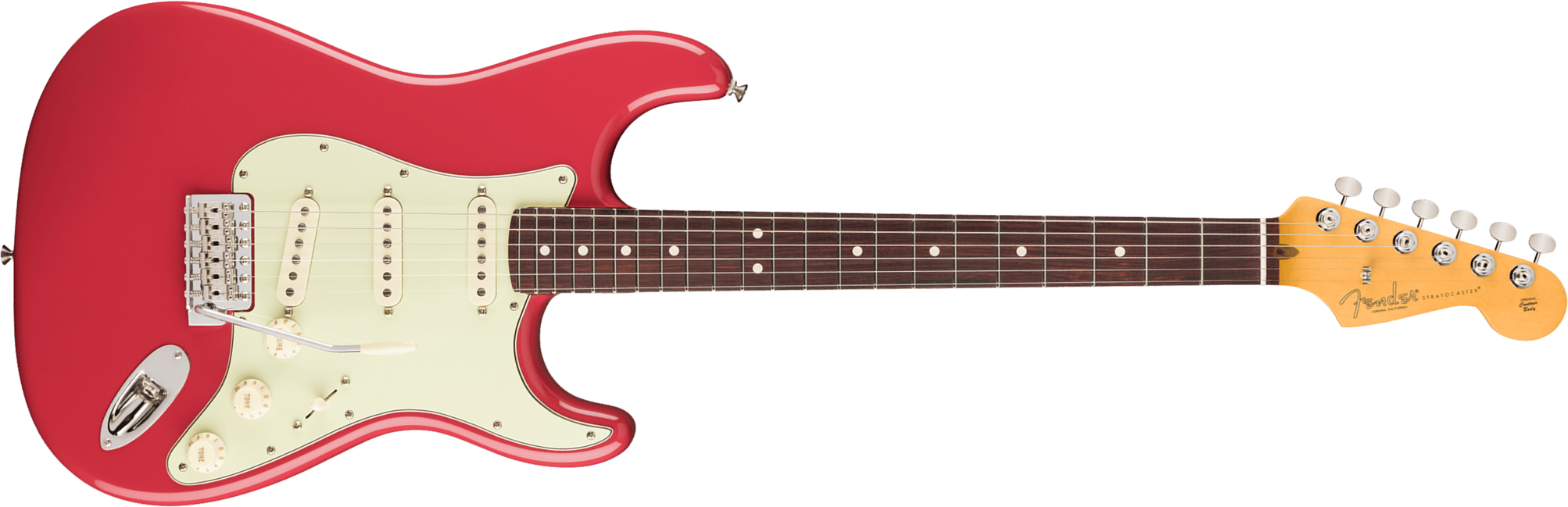 Fender Strat Classic American Pro Usa 3s Trem Rw - Faded Dakota Red - Str shape electric guitar - Main picture