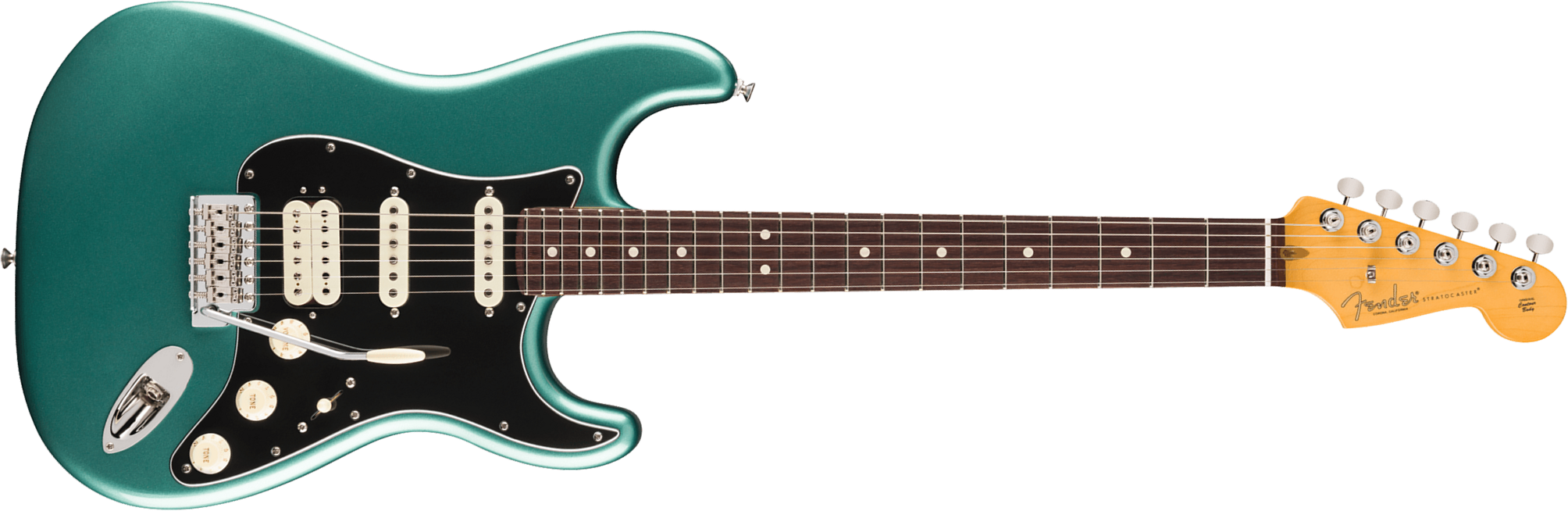 Fender Strat Classic Hss American Pro Usa Trem Rw - Faded Sherwood Green Metallic - Str shape electric guitar - Main picture