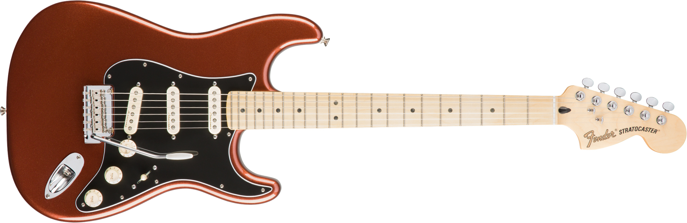 Fender Strat Deluxe Roadhouse Mex Mn - Classic Copper - Str shape electric guitar - Main picture