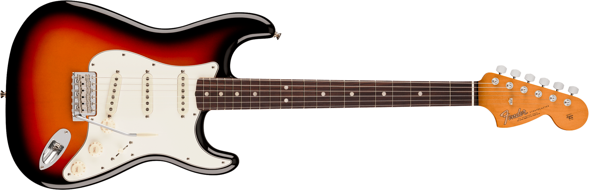 Fender Strat Early 60s Vintera 3 Mex 3s Trem Rw - 3-color Sunburst - Str shape electric guitar - Main picture