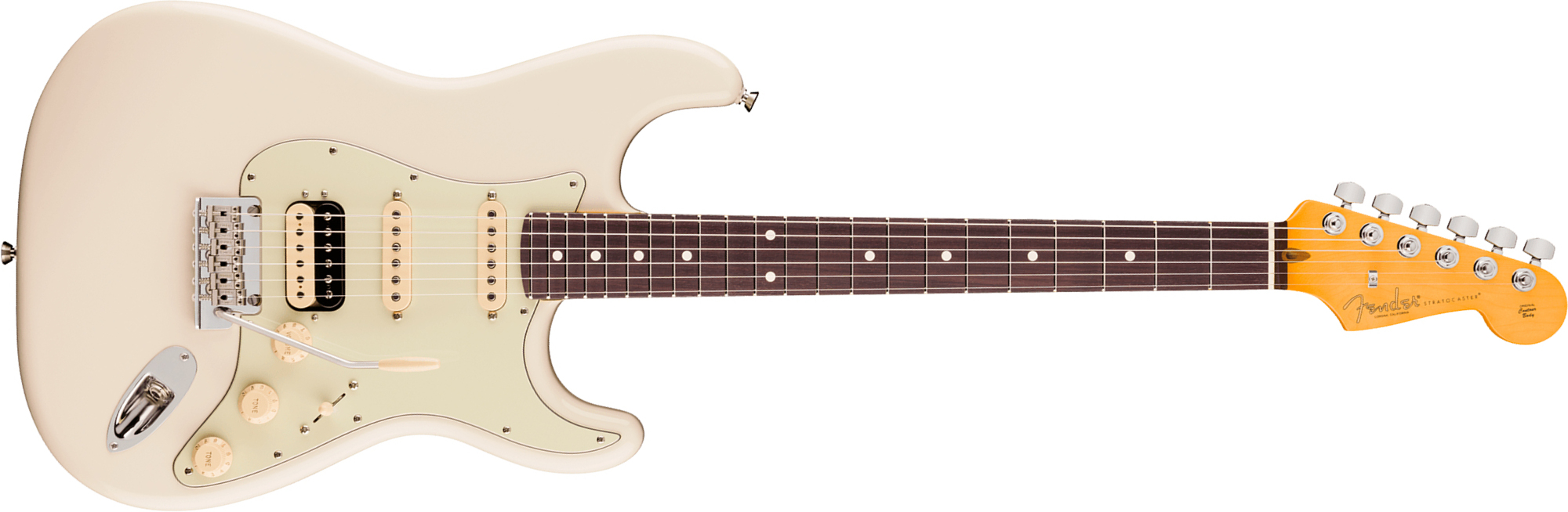 Fender Strat Hss American Pro. Usa Hss Trem Rw - Olympic White - Str shape electric guitar - Main picture