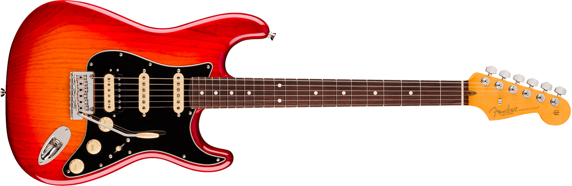 Fender Strat Hss American Pro. Usa Hss Trem Rw - Aged Cherry Burst - Str shape electric guitar - Main picture