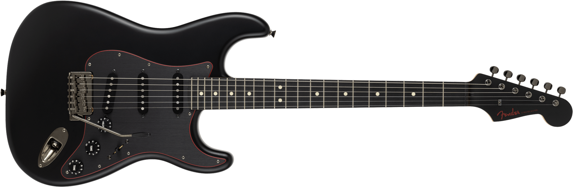 Fender Strat Hybrid Ii Mij Ltd Jap 3s Trem Rw - Black - Str shape electric guitar - Main picture