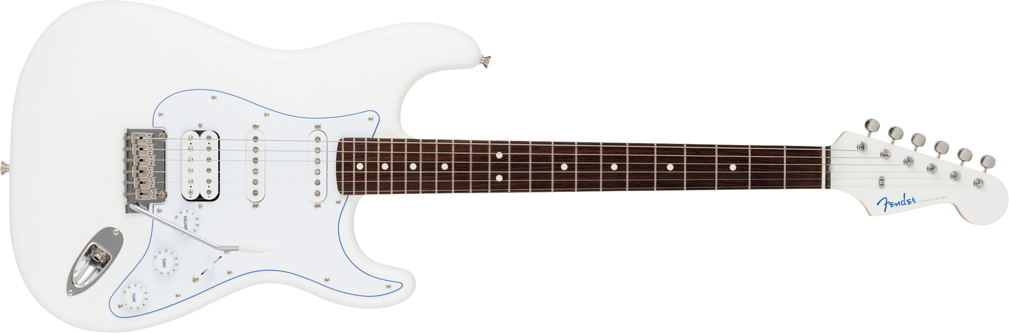 Fender Strat Hybrid Ii Mij Ltd Jap Hss Trem Rw - White - Str shape electric guitar - Main picture