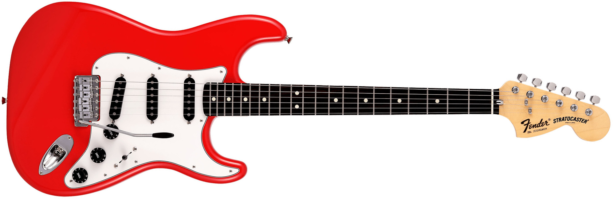 Fender Strat International Color Ltd Jap 3s Trem Rw - Morocco Red - Str shape electric guitar - Main picture