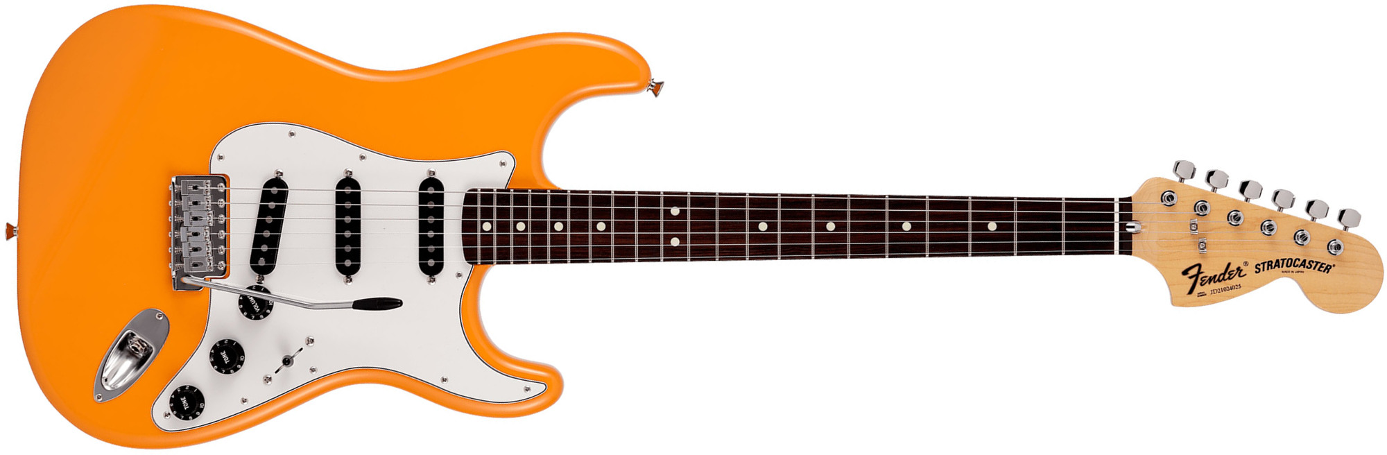 Fender Strat International Color Ltd Jap 3s Trem Rw - Capri Orange - Str shape electric guitar - Main picture