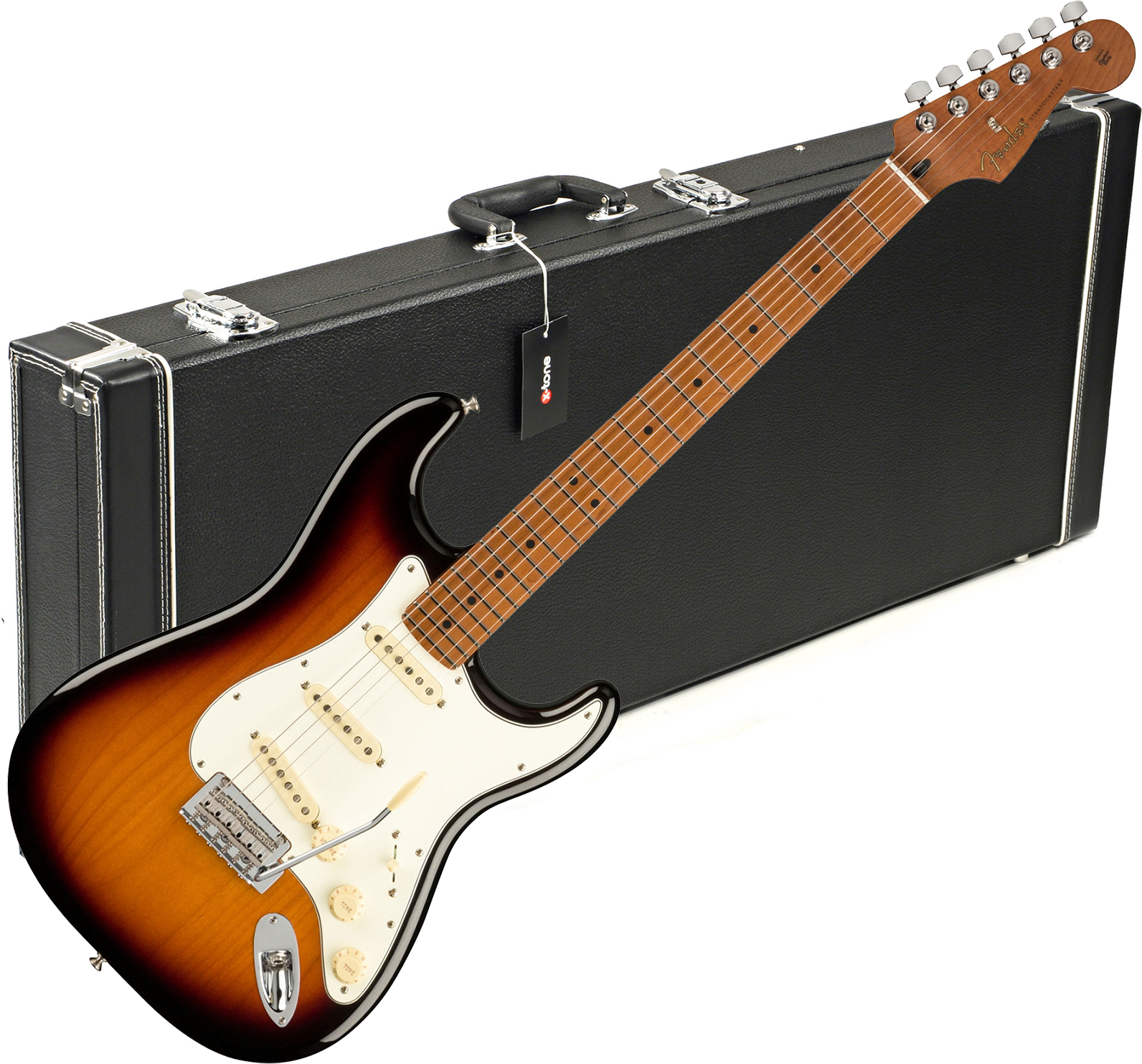 Fender Strat Player 1959 Texas Special Ltd Mex 3s Mn +etui X-tone 1501 - 2-color Sunburst - Electric guitar set - Main picture