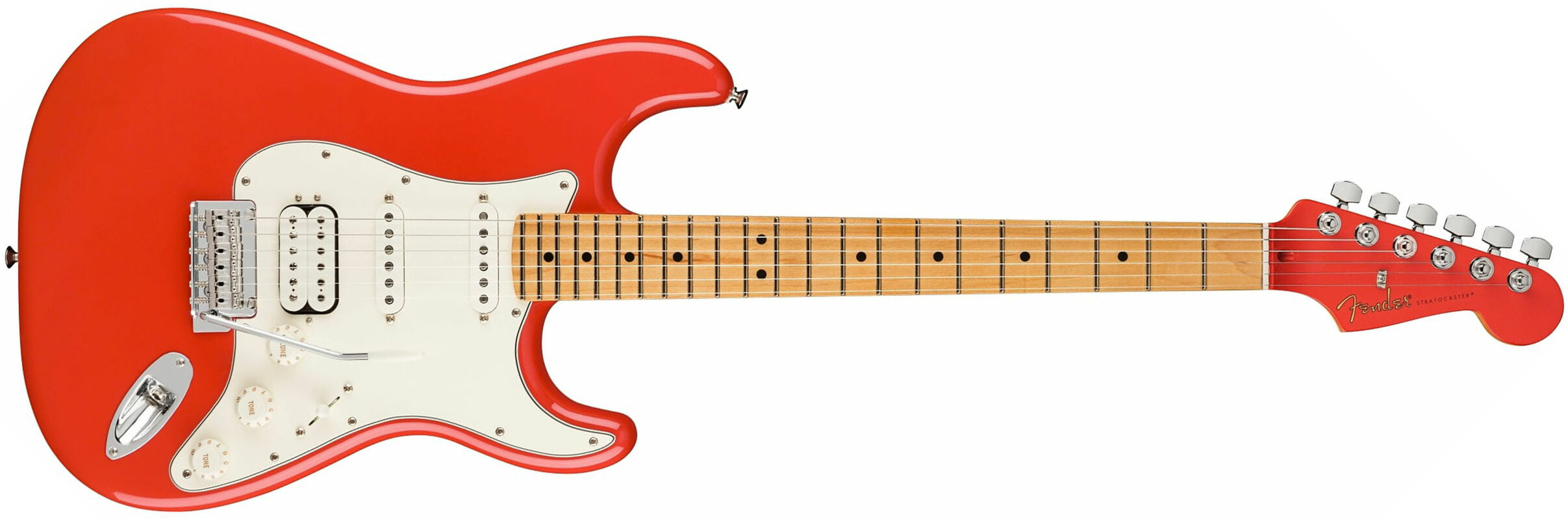 Fender Strat Player Hss Ltd Mex Trem Mn - Fiesta Red - Str shape electric guitar - Main picture