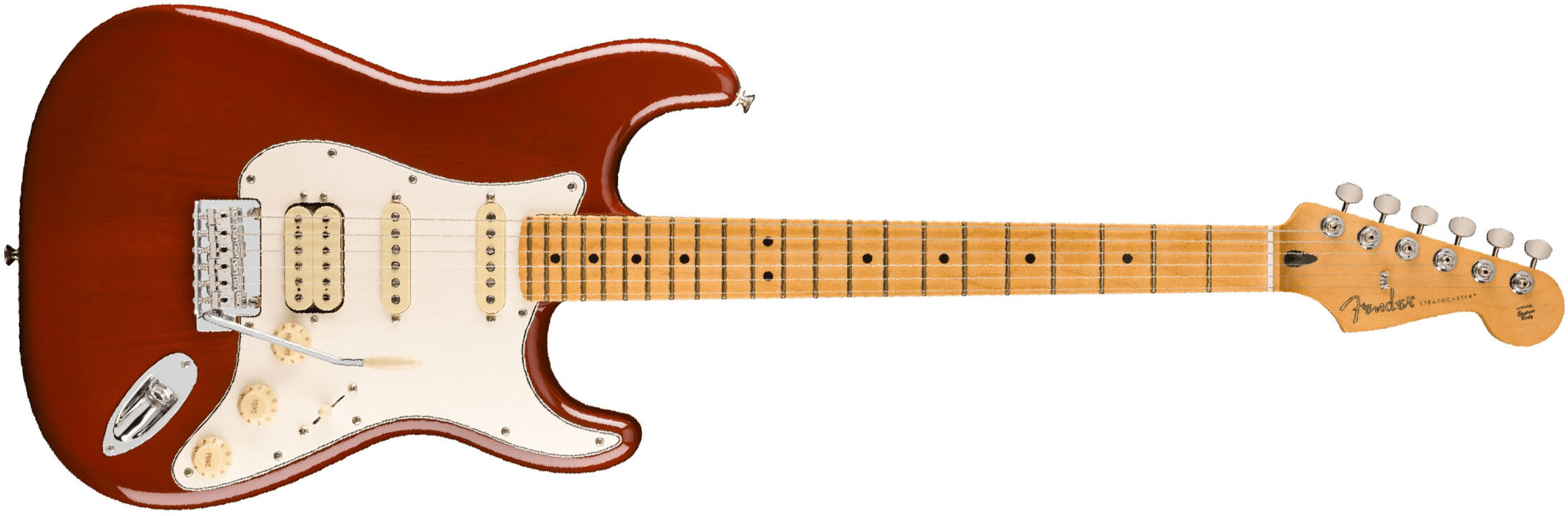 Fender Strat Player Ii Hss Mex Acajou Trem Mn - Transparent Mocha Burst - Str shape electric guitar - Main picture