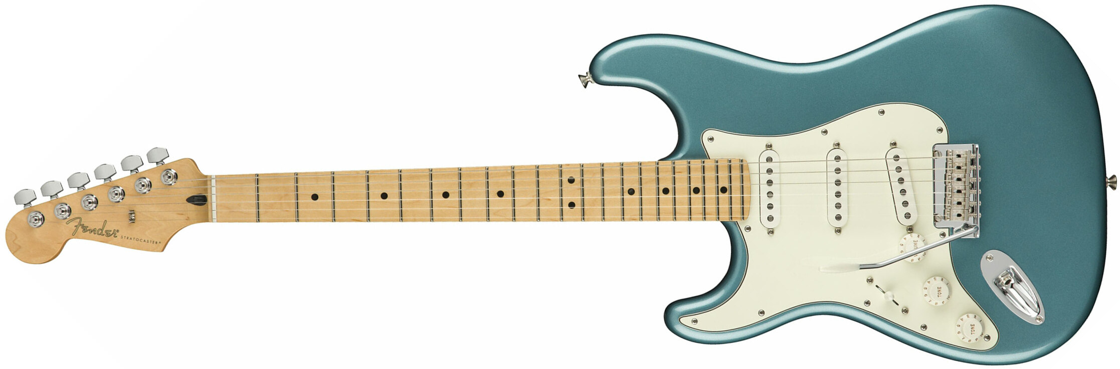 Fender Strat Player Lh Gaucher Mex Sss Mn - Tidepool - Left-handed electric guitar - Main picture