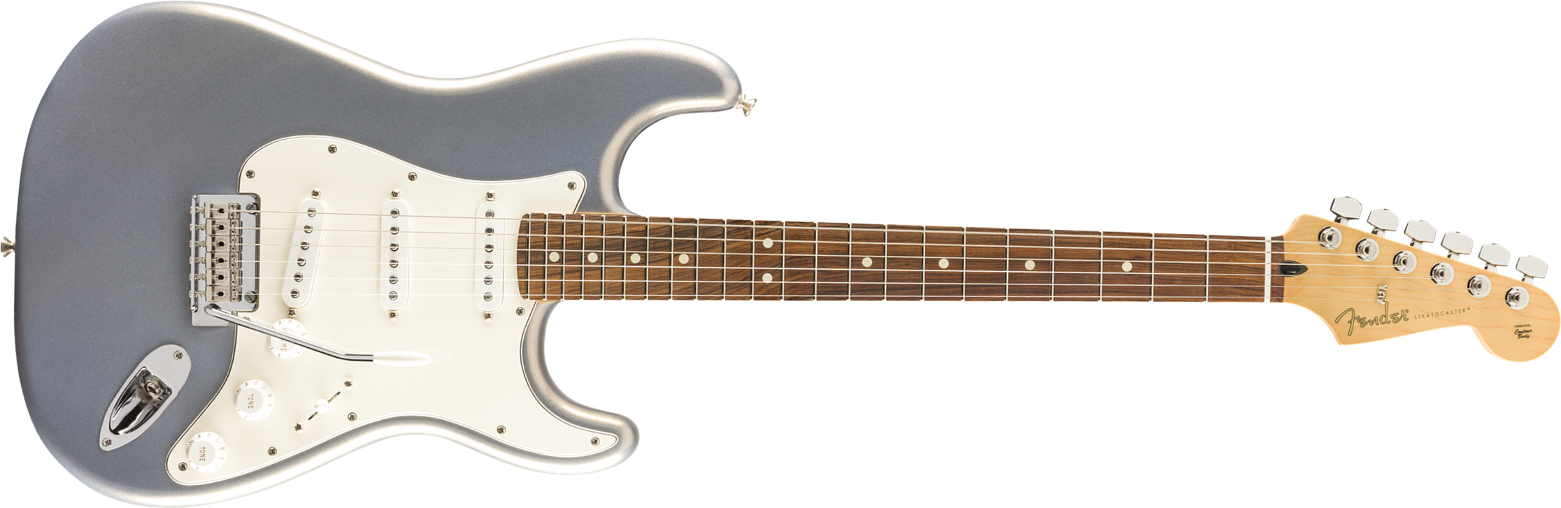 Fender Strat Player Mex 3s Trem Pf - Silver - Str shape electric guitar - Main picture