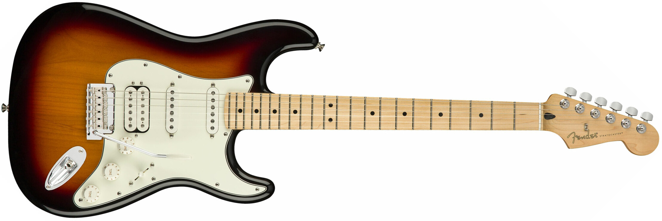 Fender Strat Player Mex Hss Mn - 3-color Sunburst - Str shape electric guitar - Main picture