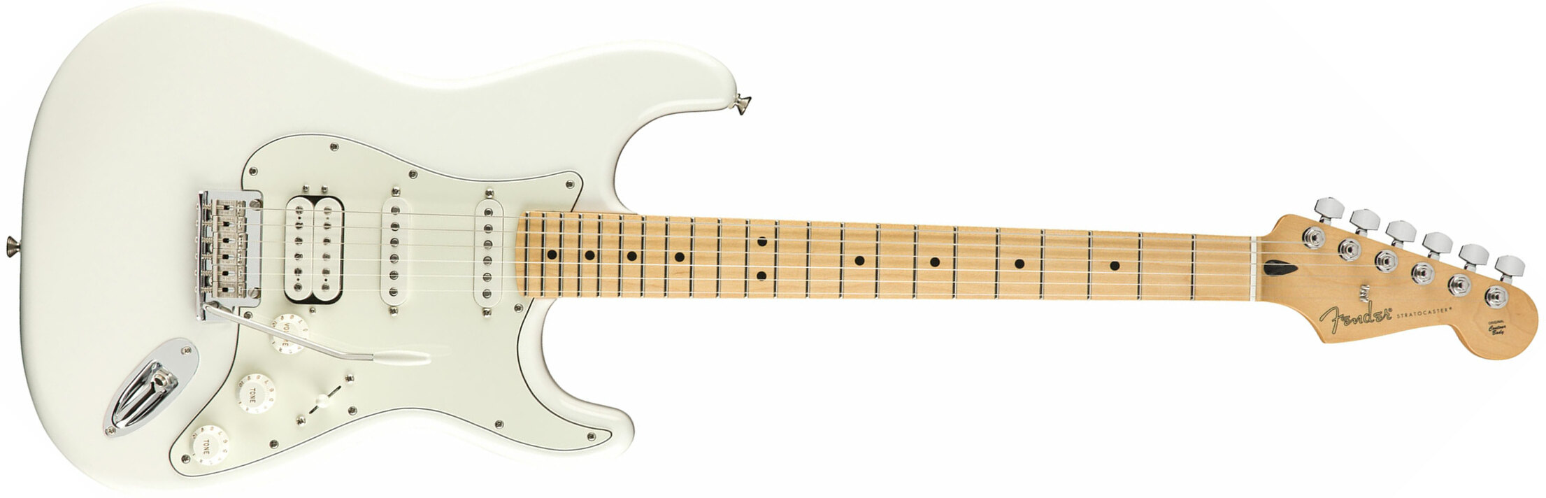Fender Strat Player Mex Hss Mn - Polar White - Str shape electric guitar - Main picture