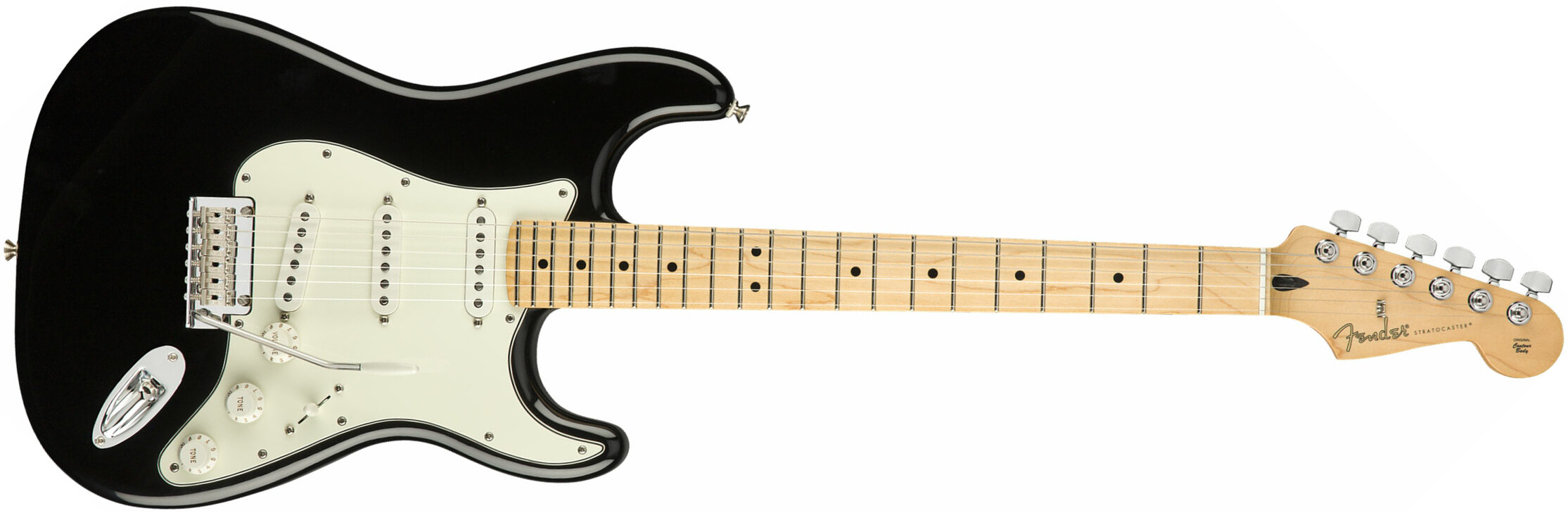 Fender Strat Player Mex Sss Mn - Black - Str shape electric guitar - Main picture