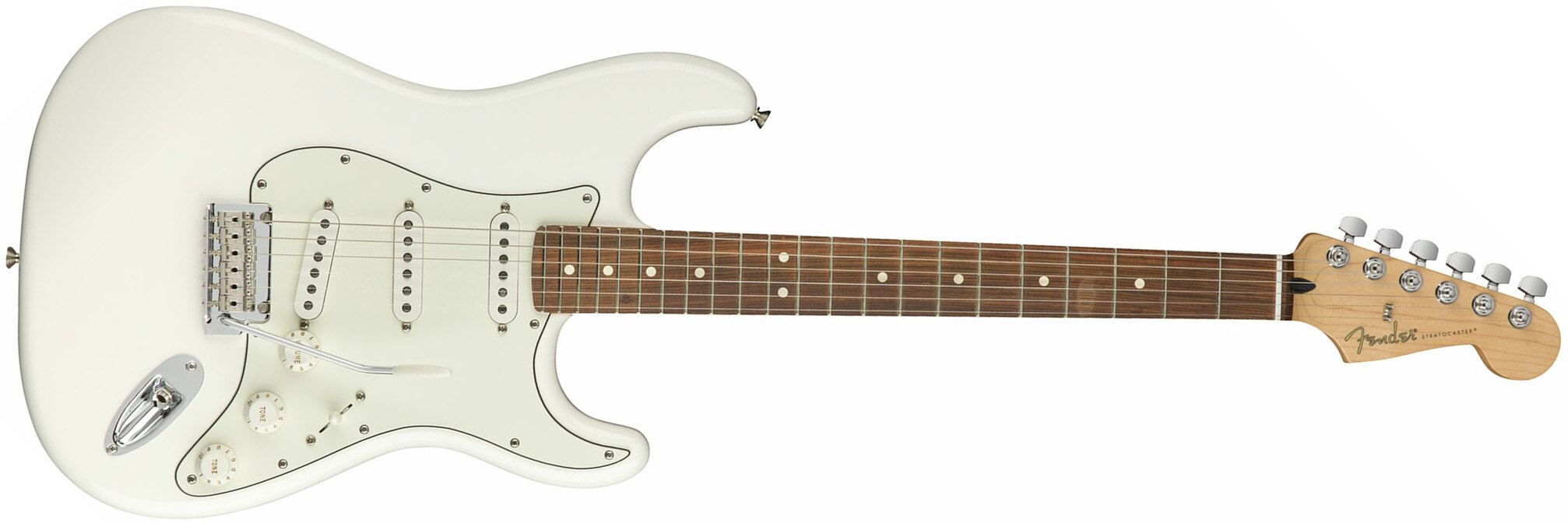 Fender Strat Player Mex Sss Pf - Polar White - Str shape electric guitar - Main picture