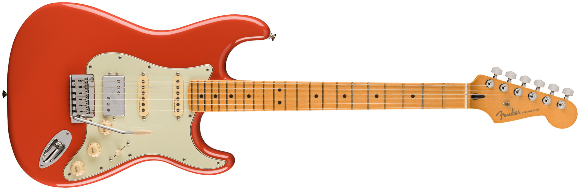 Fender Strat Player Plus Mex 2023 Hss Trem Mn - Fiesta Red - Str shape electric guitar - Main picture