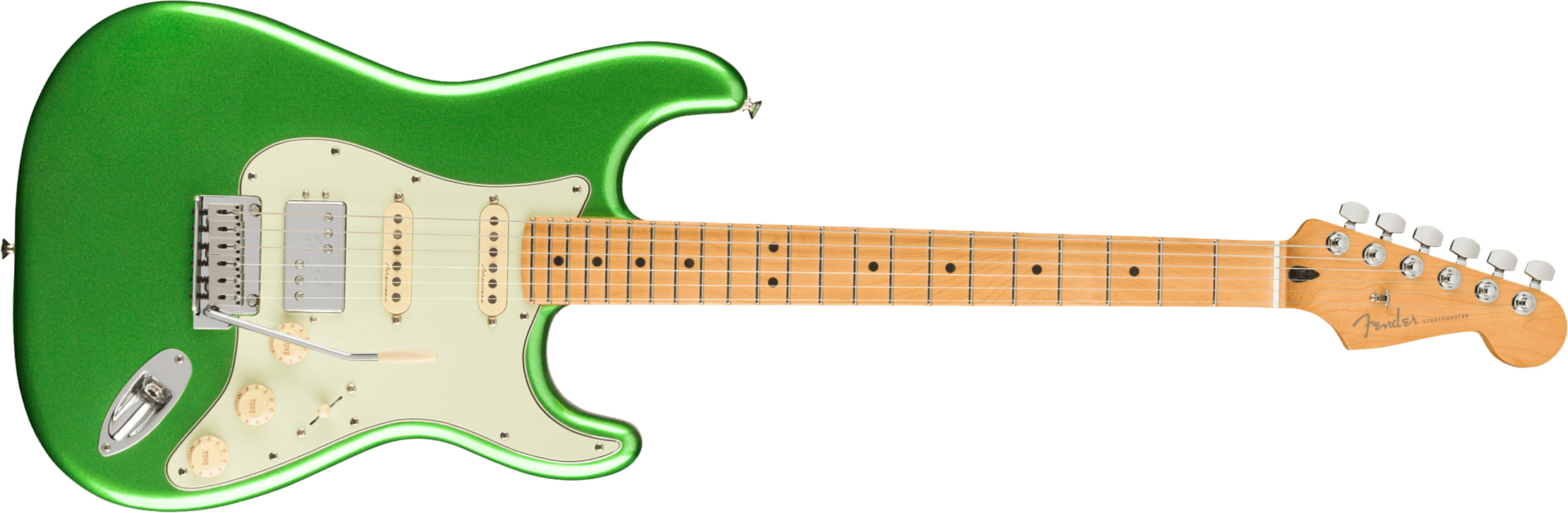 Fender Strat Player Plus Mex Hss Trem Mn - Cosmic Jade - Str shape electric guitar - Main picture