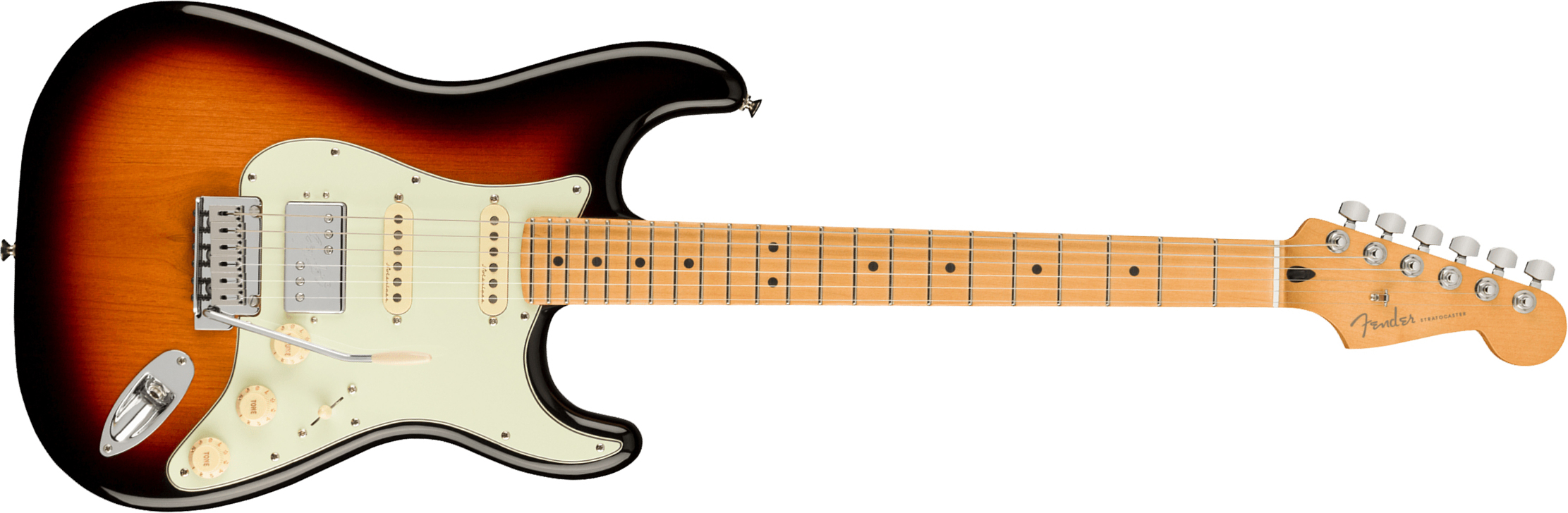 Fender Strat Player Plus Mex Hss Trem Mn - 3-color Sunburst - Str shape electric guitar - Main picture
