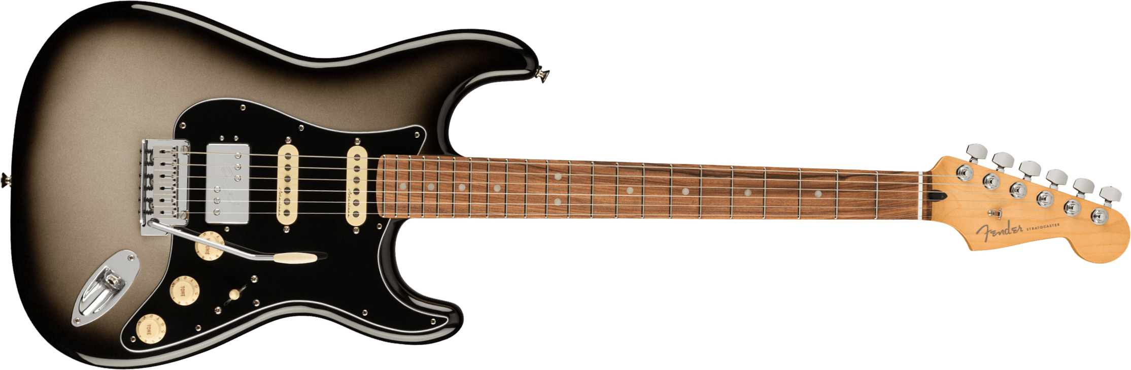 Fender Strat Player Plus Mex Hss Trem Pf - Silverburst - Str shape electric guitar - Main picture