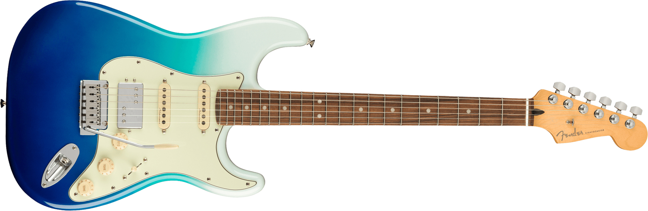 Fender Strat Player Plus Mex Hss Trem Pf - Belair Blue - Str shape electric guitar - Main picture