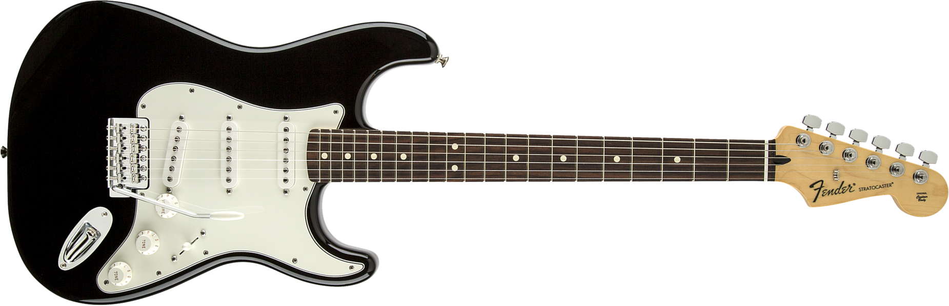 Fender Strat Standard Mex Sss Pf - Black - Str shape electric guitar - Main picture