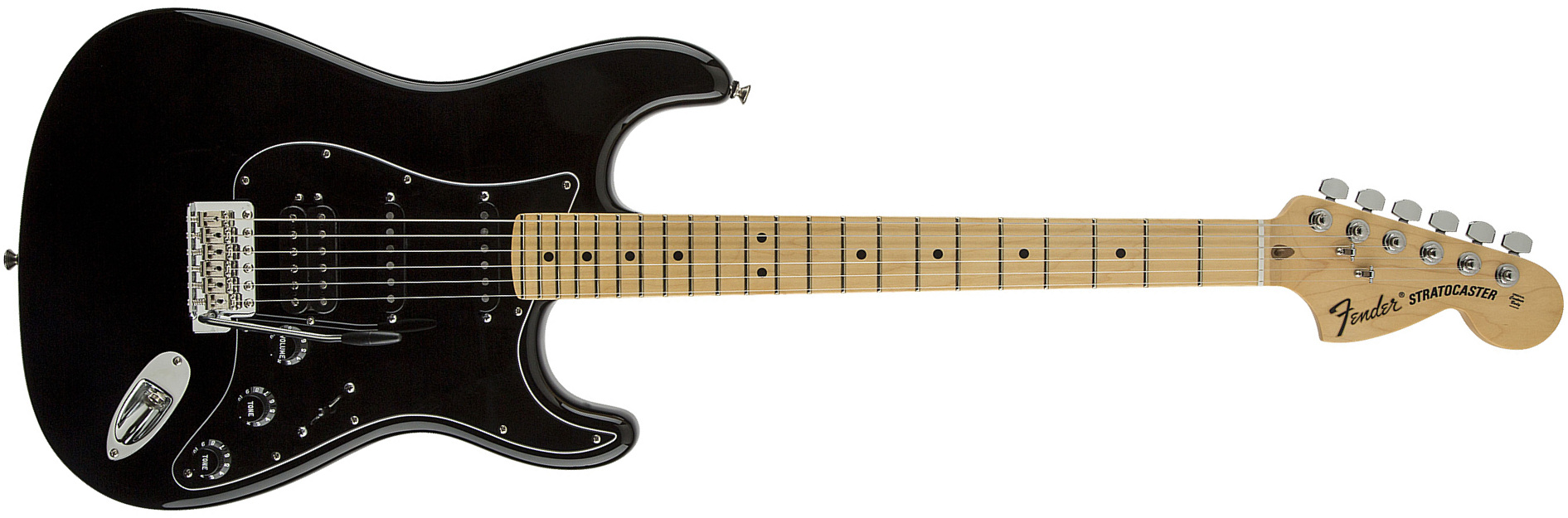 Fender Stratocaster American Special Hss Usa Mn - Black - Str shape electric guitar - Main picture