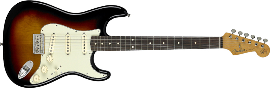 Fender Strat Mexican Artist Robert Cray 3s Rw 3 Color Sunburst - Str shape electric guitar - Main picture