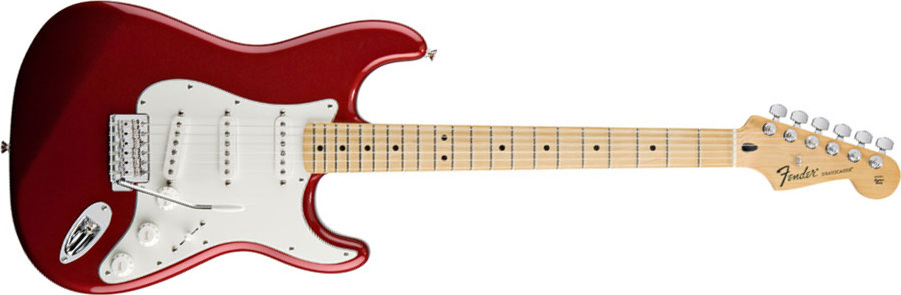 Fender Strat Mexican Standard 2011 3s Mn Candy Apple Red - Str shape electric guitar - Main picture