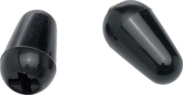 Fender Stratocaster Switch Tips - Black - Toggle switch cap - Main picture