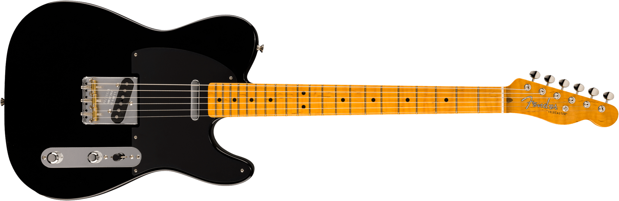 Fender Tele 1951 American Vintage Ii Ltd Usa 2s Ht Mn - Black - Tel shape electric guitar - Main picture