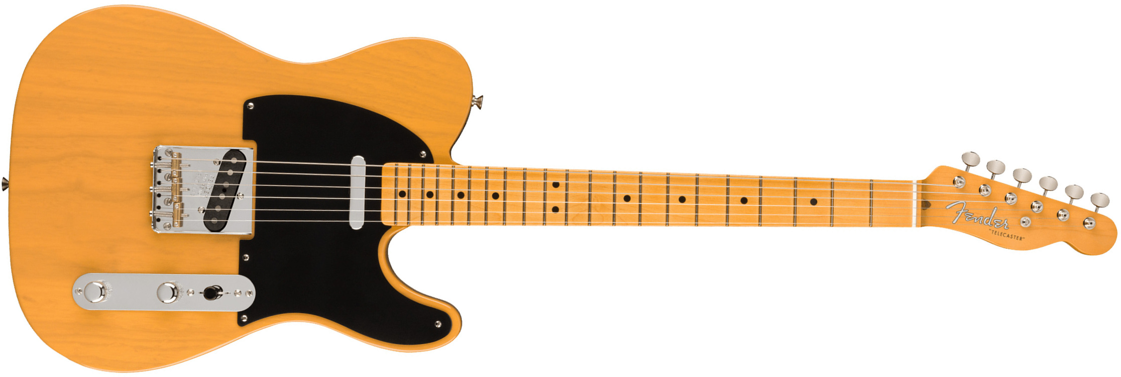 Fender Tele 1951 American Vintage Ii Usa 2s Ht Mn - Butterscotch Blonde - Tel shape electric guitar - Main picture