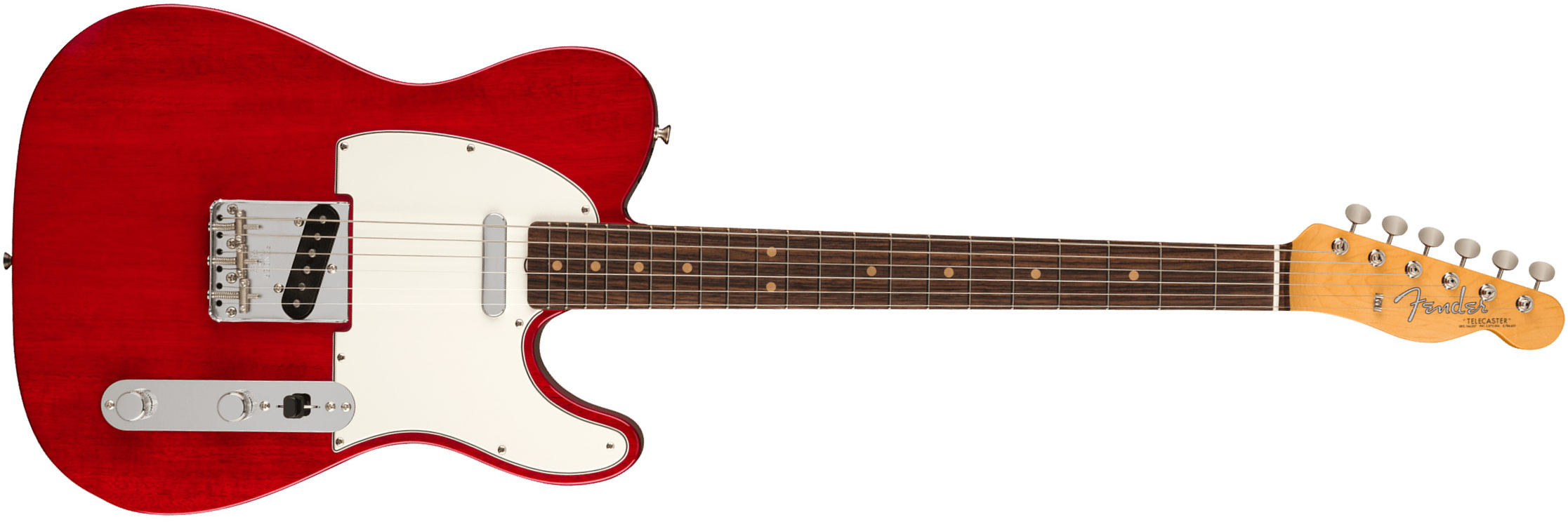 Fender Tele 1963 American Vintage Ii Usa 2s Ht Rw - Crimson Red Transparent - Tel shape electric guitar - Main picture
