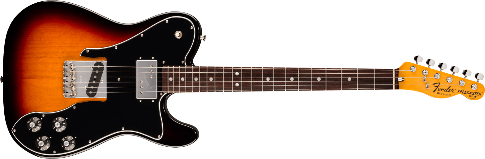 Fender Tele 1977 Custom American Vintage Ii Usa Ht Sh Rw - 3-color Sunburst - Tel shape electric guitar - Main picture