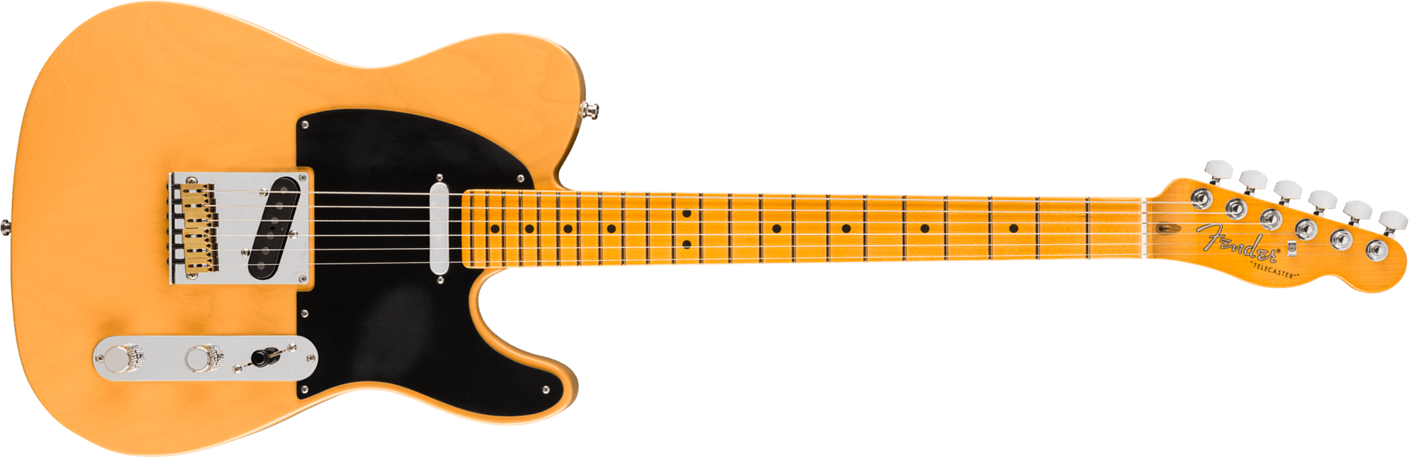 Fender Tele 50s American Ultra Luxe Vintage Usa 2s Ht Mn - Butterscotch Blonde - Tel shape electric guitar - Main picture