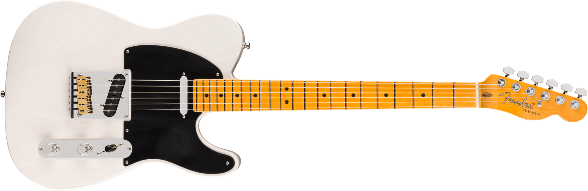 Fender Tele 50s American Ultra Luxe Vintage Usa 2s Ht Mn - White Blonde - Tel shape electric guitar - Main picture