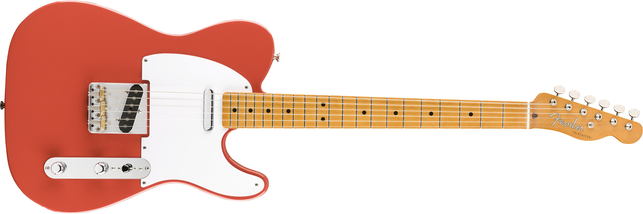 Fender Tele 50s Vintera Vintage Mex Mn - Fiesta Red - Tel shape electric guitar - Main picture