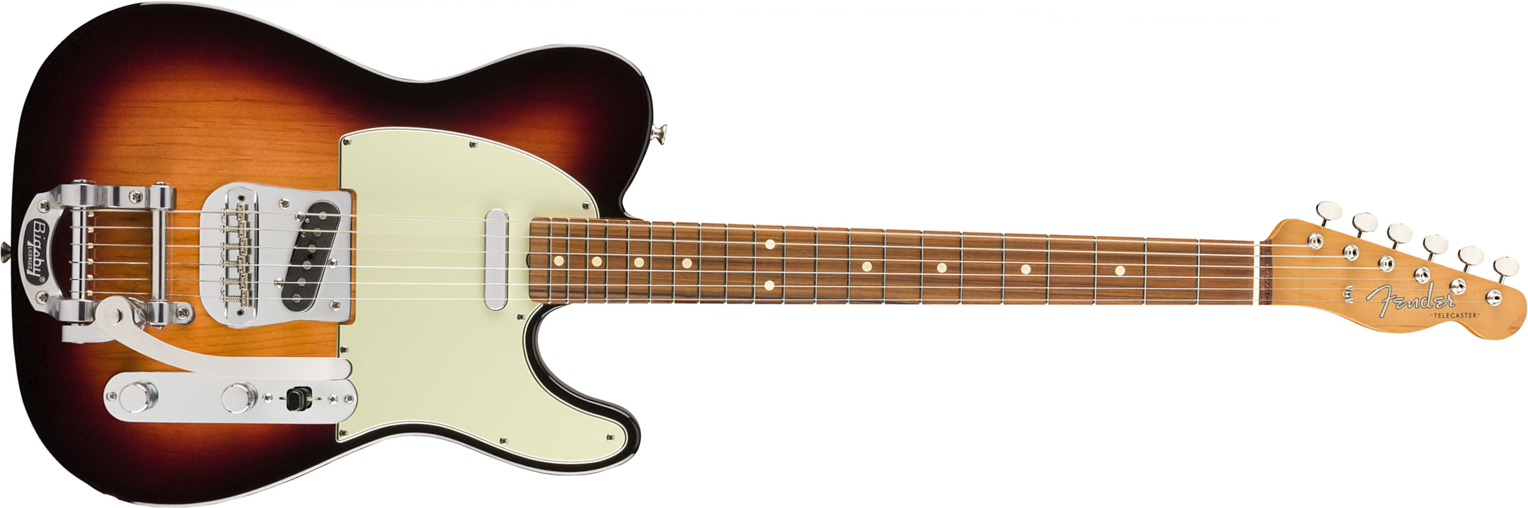 Fender Tele 60s Bigsby Vintera Vintage Mex Pf - 3-color Sunburst - Tel shape electric guitar - Main picture