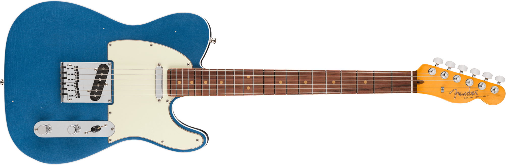 Fender Tele 60s Custom American Ultra Luxe Vintage Usa 2s Ht Rw - Lake Placid Blue - Tel shape electric guitar - Main picture